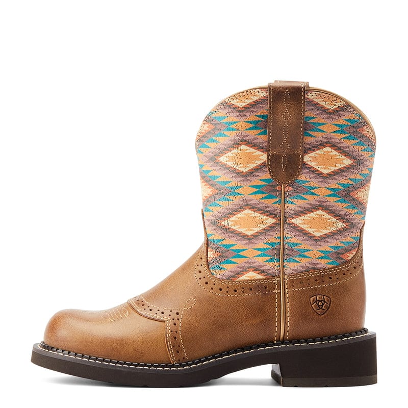 Ariat Women's Fatbaby Heritage Farrah Coastal Tan/Blanket Print Western Boots 10044438 - Image 3