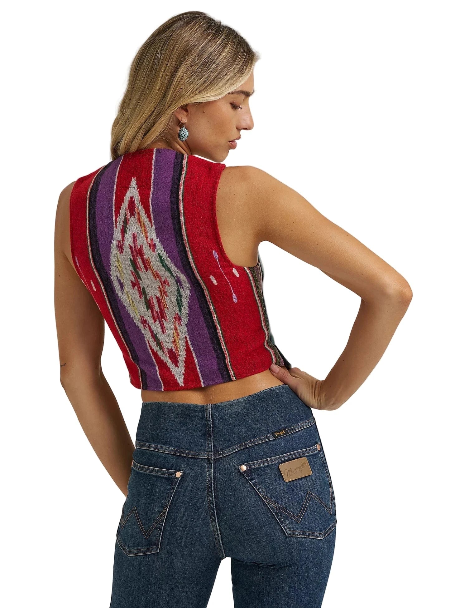 Wrangler X Lainey Wilson Women's Ben Jacquard Vest 112370409 - Image 4