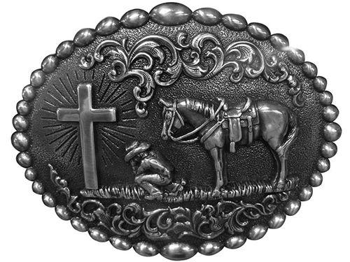 Nocona Men's Cowboy Prayer Buckle 37374