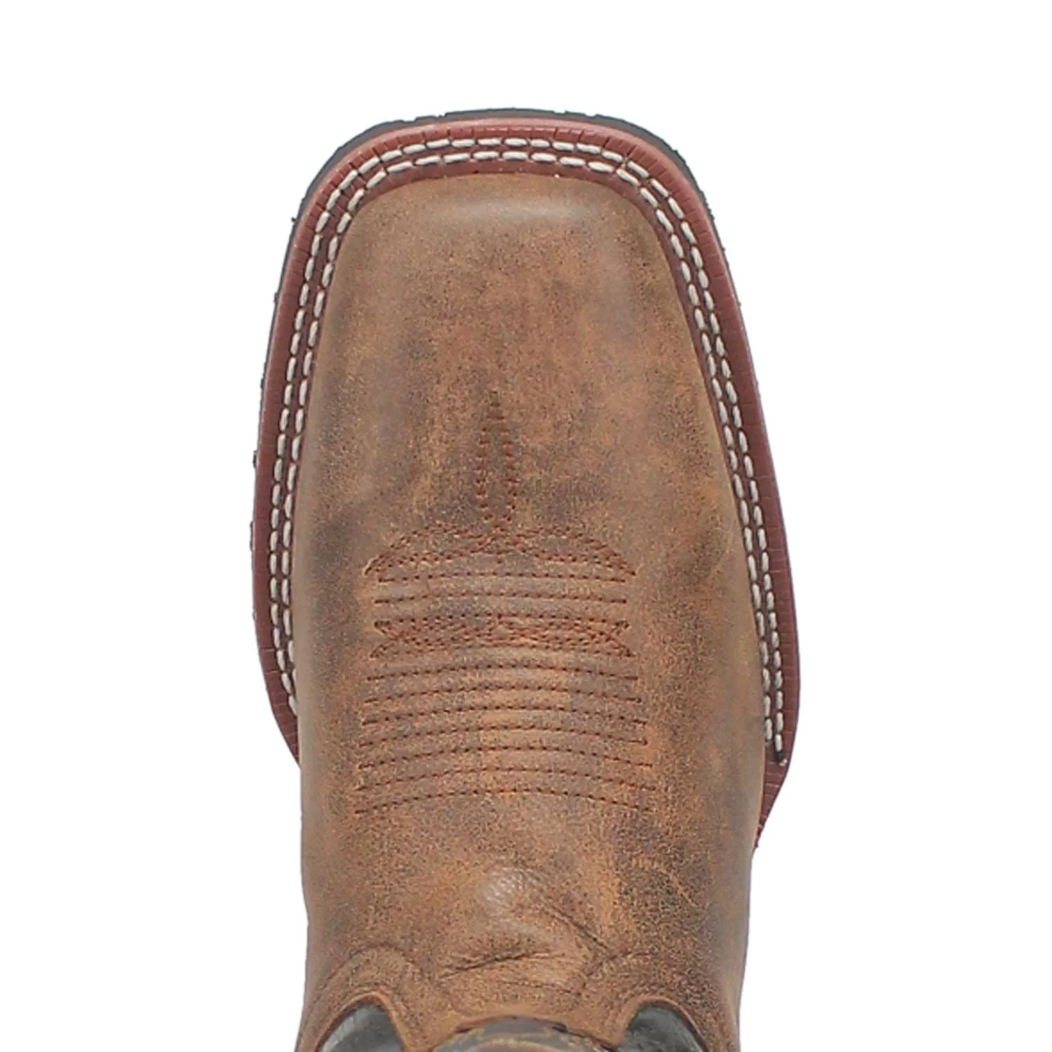 Laredo Men's Kosar Tan/Black Leather Cowboy Boots 7937 - Image 6