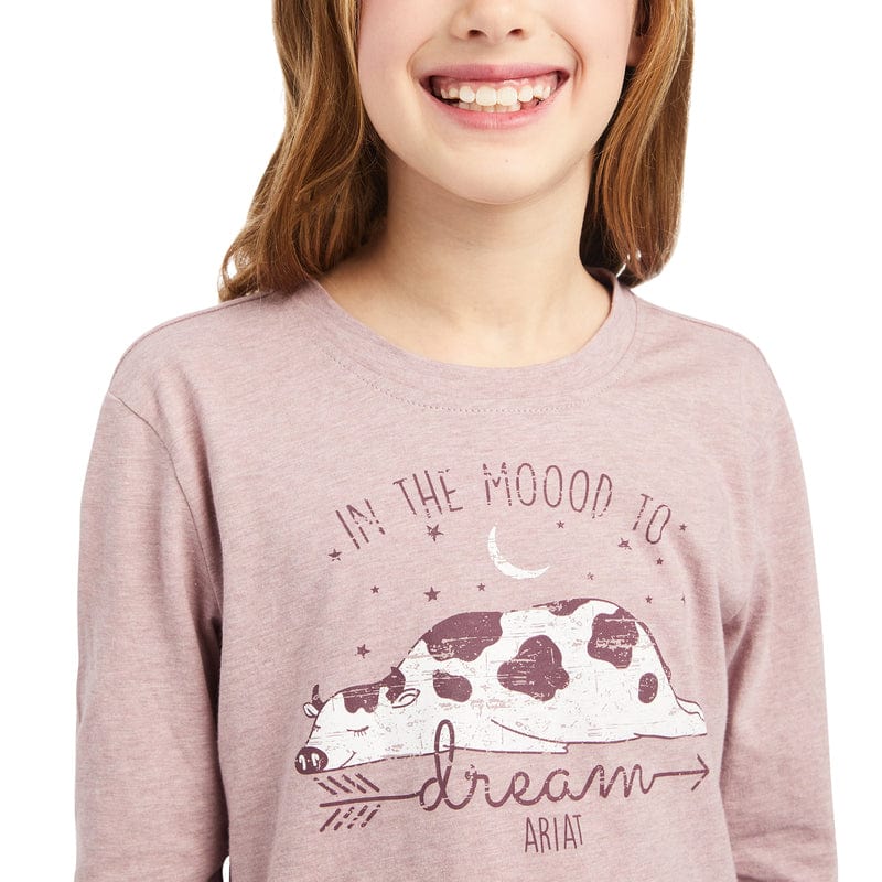 Ariat Girls REAL Dreamin Mood Nostalgia Rose Long Sleeve Shirt 10042298 - Image 2