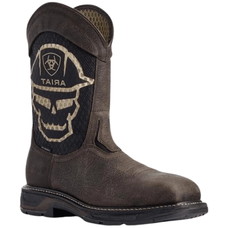 Ariat Men's WorkHog XT VentTEK Iron Coffee Carbon Toe Work Boots 10031507