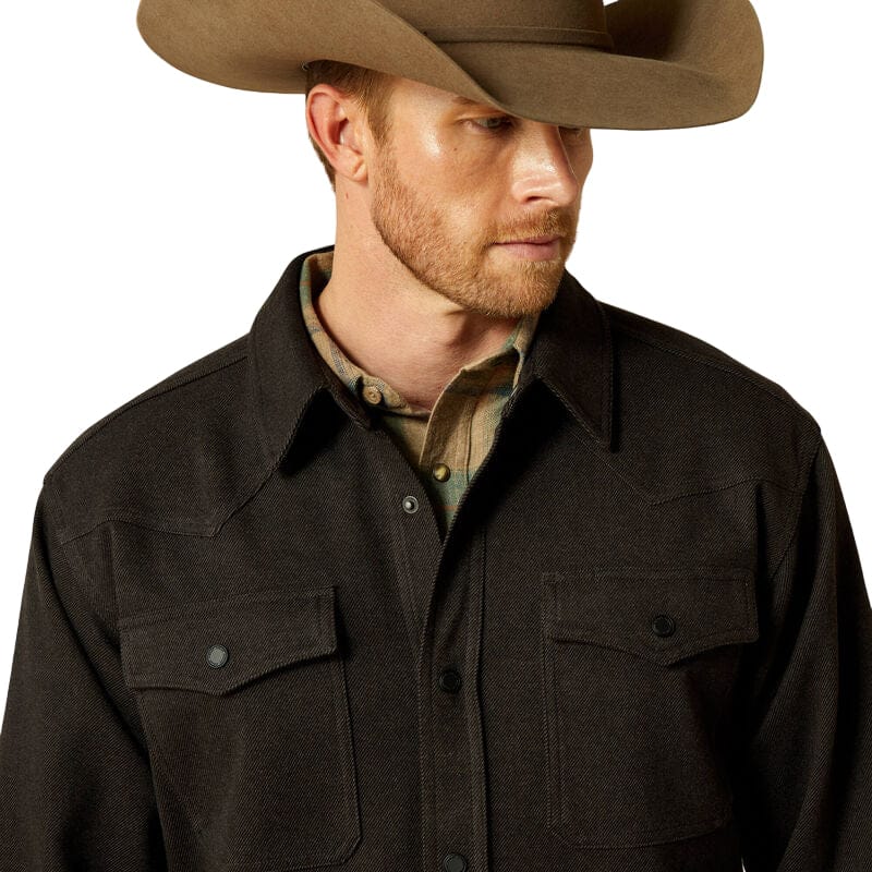 Ariat Men's Black Cattleman Shirt Jacket 10062440 - Image 4