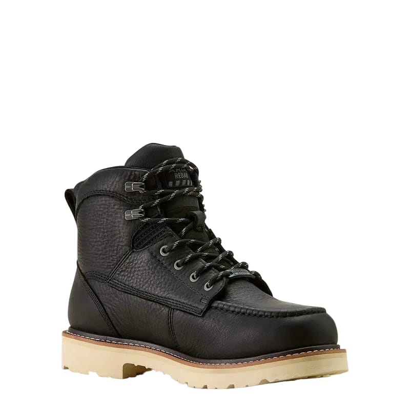 Ariat Men's Black Rebar Lift 6" Waterproof Work Boots 10063919