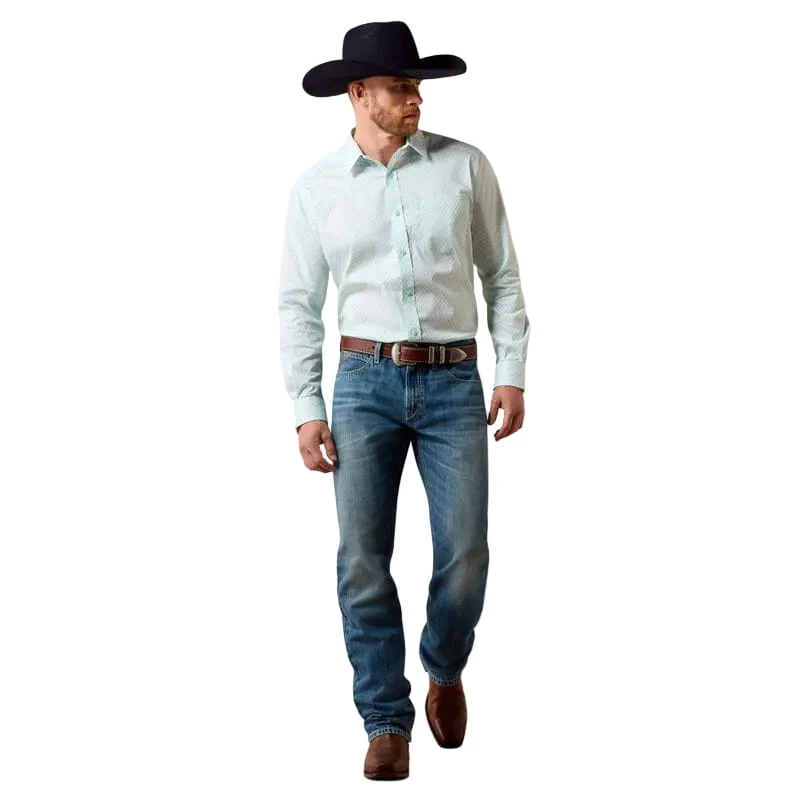 Ariat Men's Blue Glow Southwest Corsses Everything Western Shirt 10073897 - Image 3