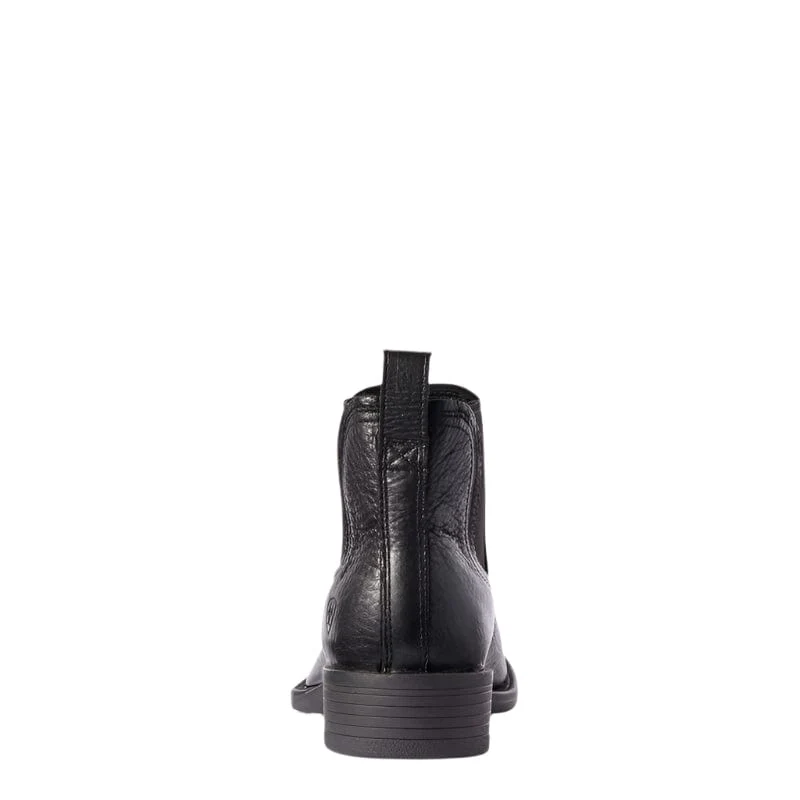 Ariat Men's Booker Black Chelsea Wide Square Toe Western Boot 10031453 - Image 2