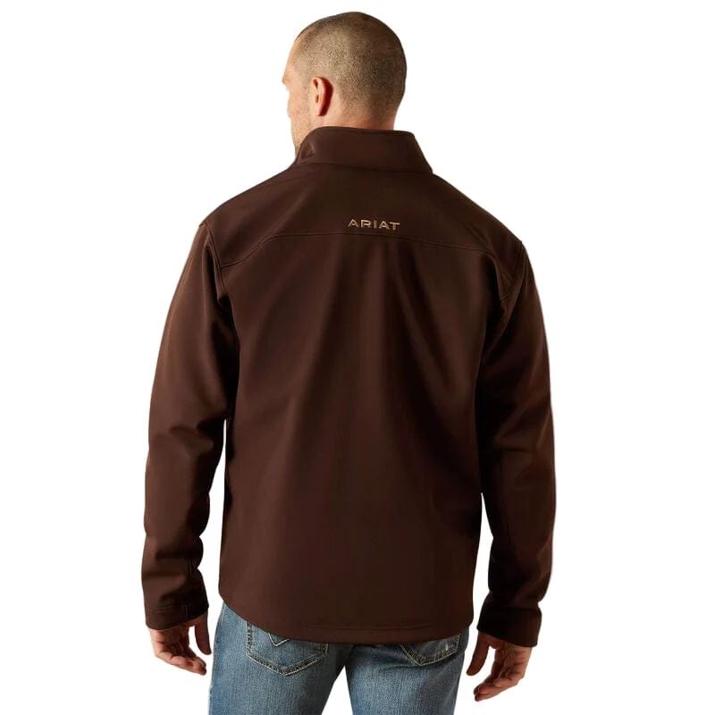 Ariat Men's Coffee Bean Vernon Full Zip Softshell Jacket 10062597 - Image 2