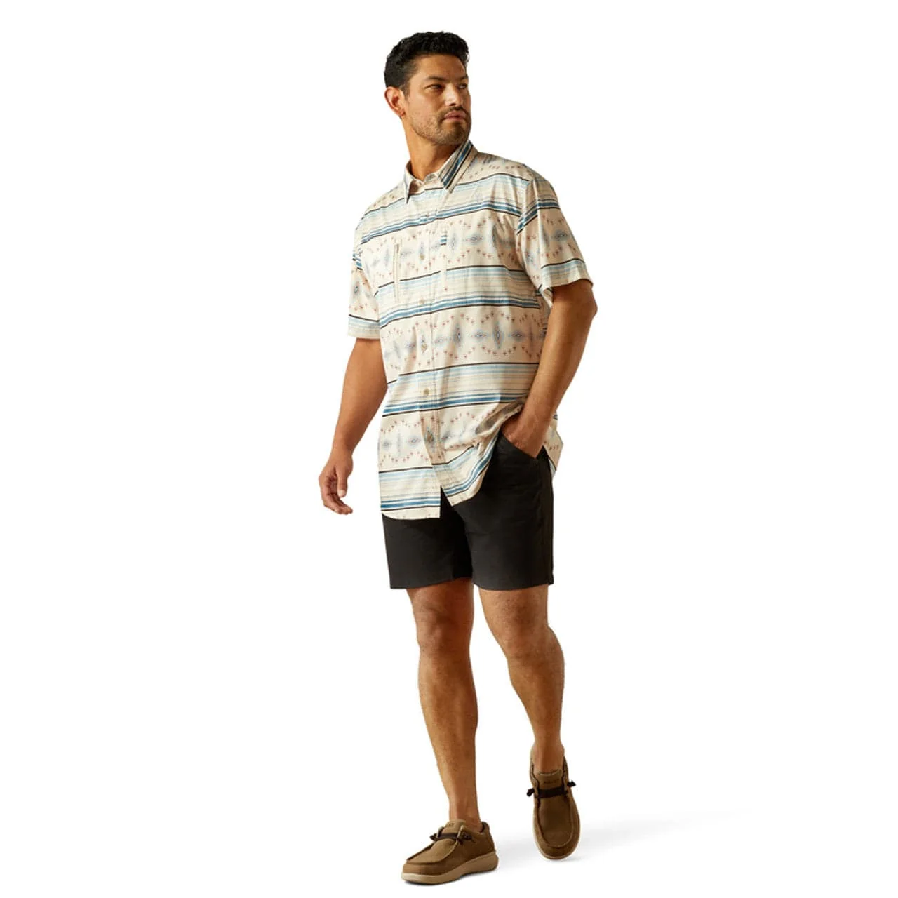 Ariat Men's Moonbeam Ventek Short Sleeve Classic Fit Shirt 10058810 - Image 3