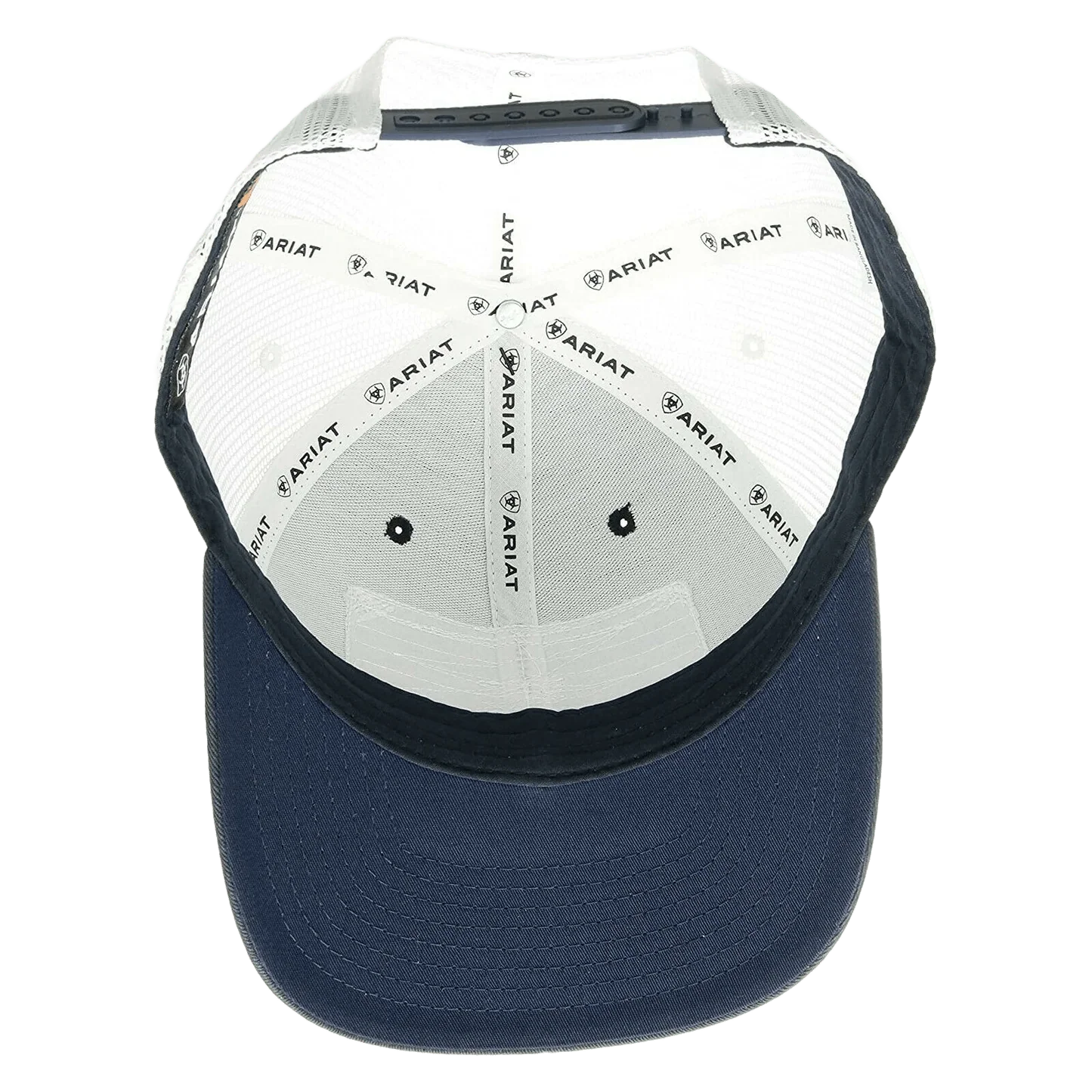 Ariat Men's Navy USA Flag Patch Snapback Ball Cap 1517603 - Image 3