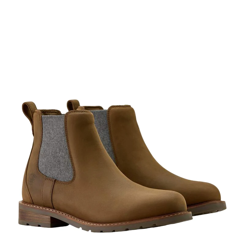 Ariat Men's Palm Brown Wexford Waterproof Chelsea Work Boot 10063986 - Image 5