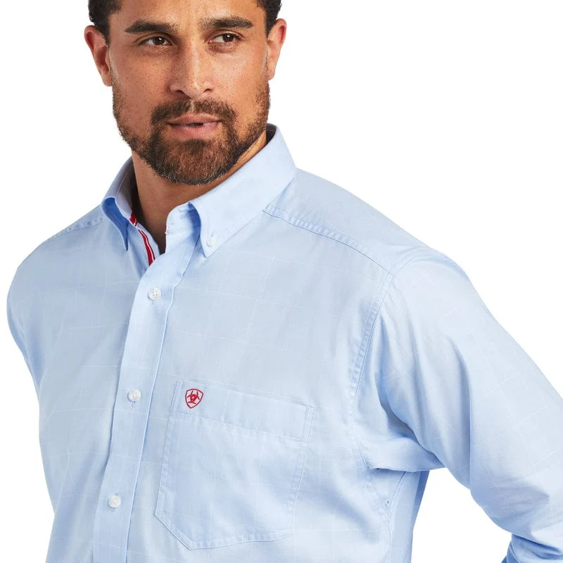 Ariat Men's Pro Series Windsurfer Blue Fisher Classic Fit Long Sleeve Shirt 10040551 - Image 3