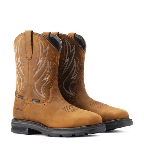 Ariat Men's Sierra Shock Shield Waterproof Steel Toe Work Boots 10044544 - Image 6