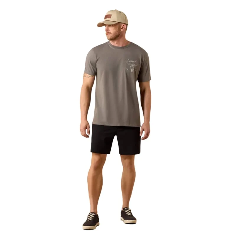 Ariat Men's Smoked Pearl Desert Badge Tradition T-Shirt 10073415 - Image 3