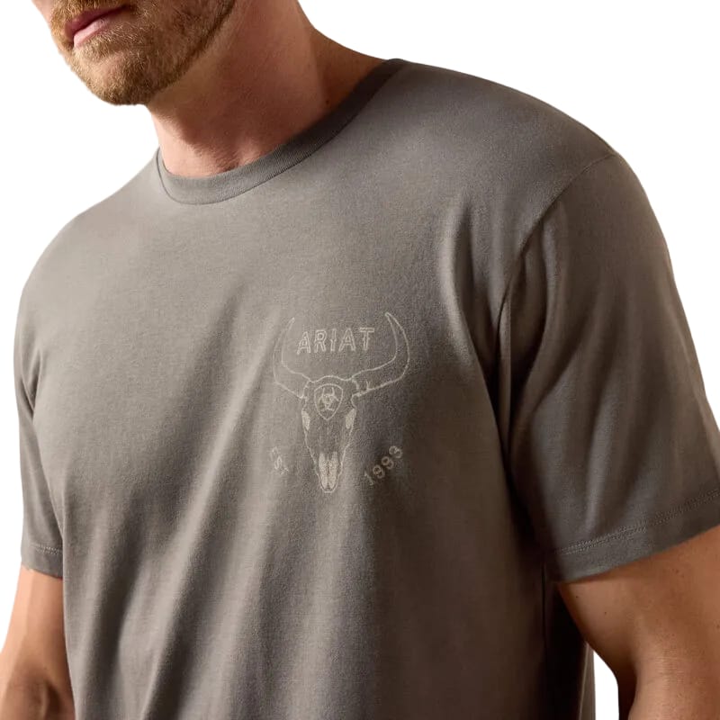 Ariat Men's Smoked Pearl Desert Badge Tradition T-Shirt 10073415 - Image 4