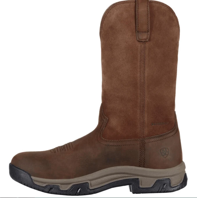 Ariat Men's Distressed Brown Terrain Pull On Waterproof Boots 10011829 - Image 2