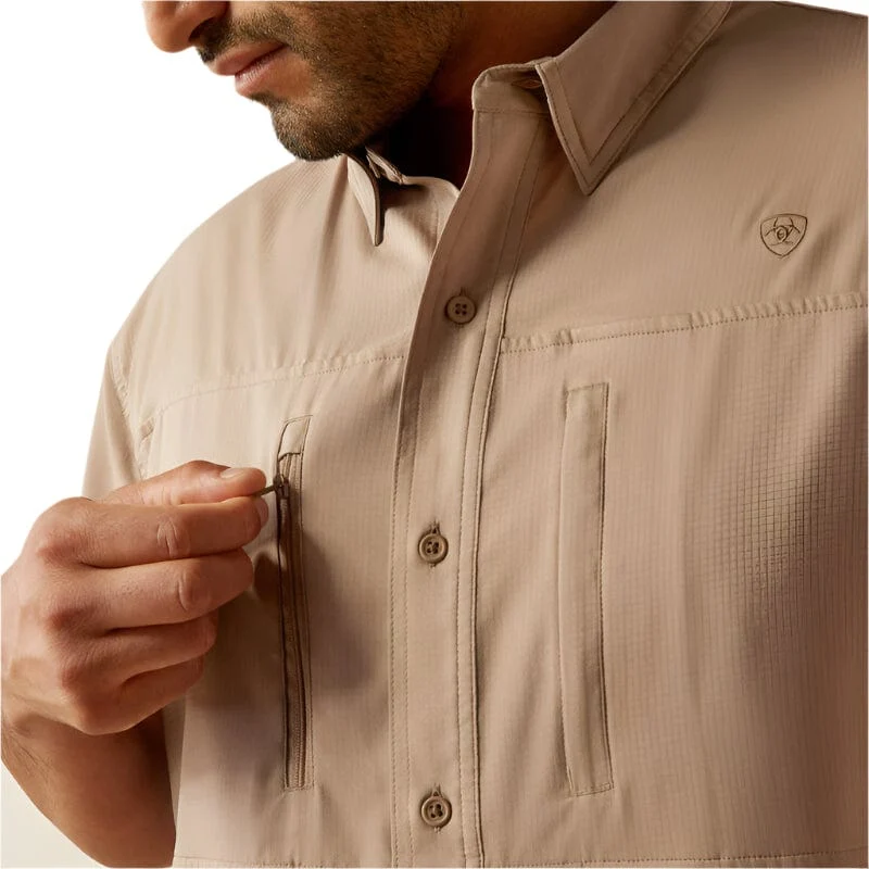 Ariat Men's VenTEK Taupe Classic Fit Shirt 10055244 - Image 4