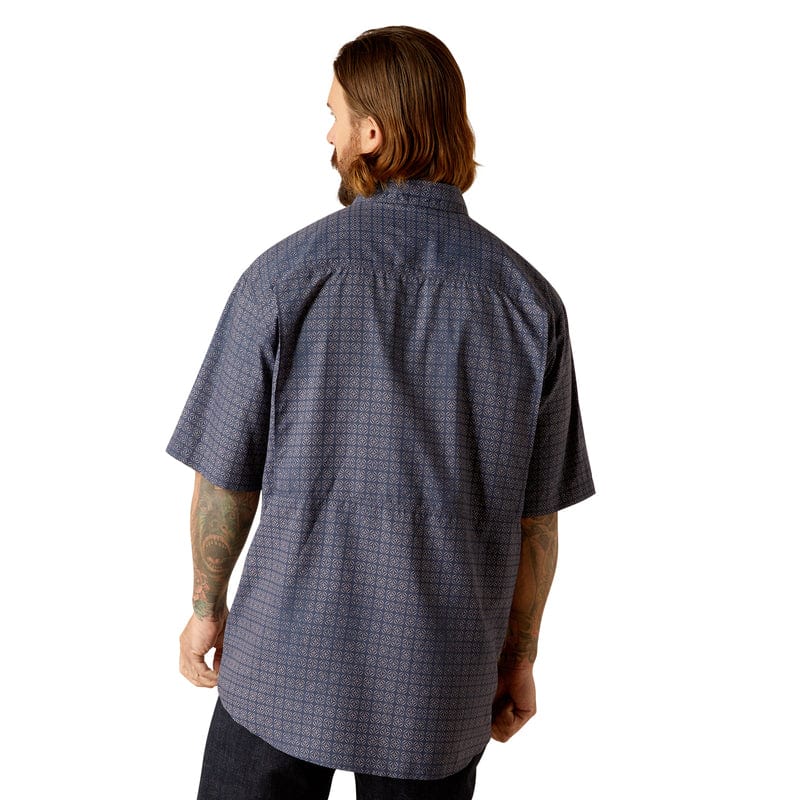 Ariat Men's VentTEK Outbound Mood Indigo Short Sleeve Classic Fit Shirt 10048785 - Image 5