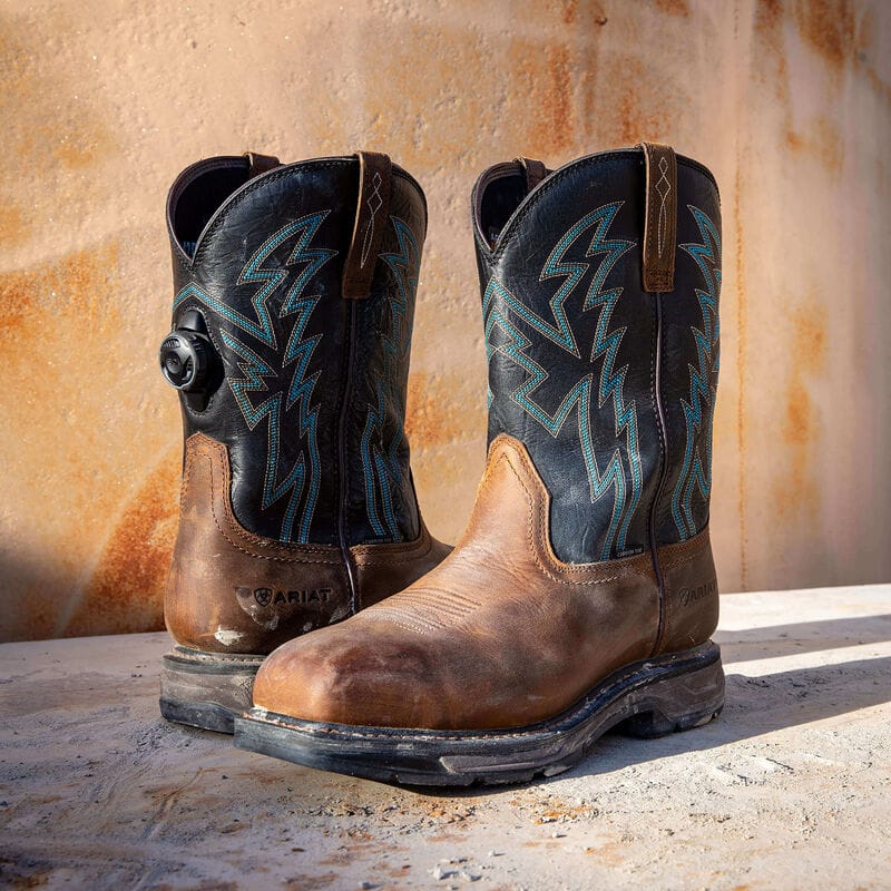 Ariat Men's WorkHog XT BOA Wide Square Toe Carbon Toe Work Boot 10038923 - Image 7