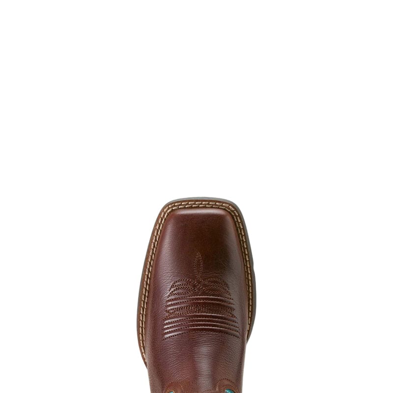 Ariat Women's Oiled Teak and Loyal Blue Round Up Western Boot 10064073 - Image 6