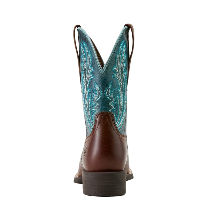 Ariat Women's Oiled Teak and Loyal Blue Round Up Western Boot 10064073 - Image 7
