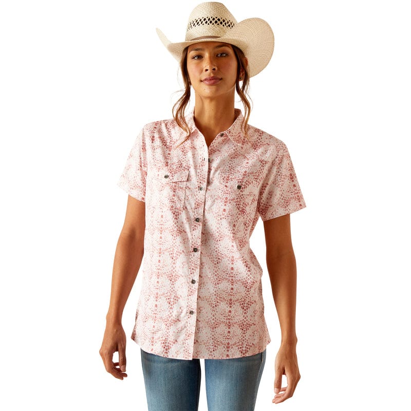 Ariat Women's VentTEK Brush Stroke Print Short Sleeve Western Shirt 10049068