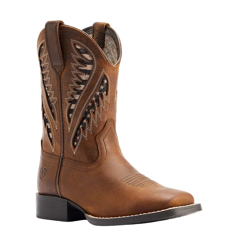 Ariat Kids Quickdraw VentTEK Wide Square Toe Western Boot 10044485
