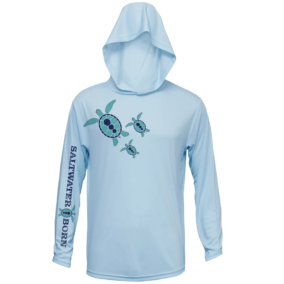 Baby Turtles Long Sleeve UPF 50+ Dry-Fit Hoodie - Image 6