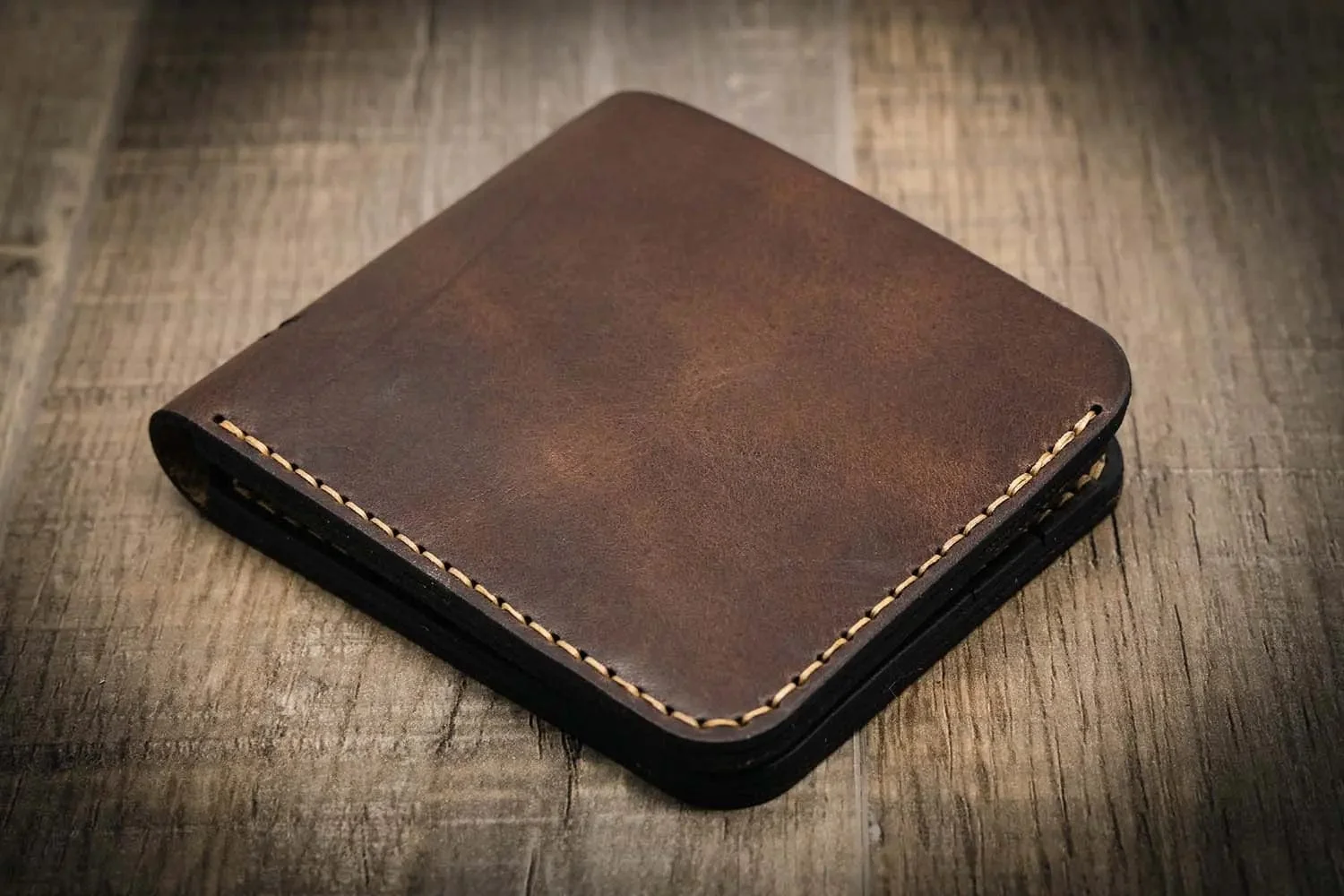 Bull Sheath Leather Men's Big Bend Bifold Wallet - Image 14