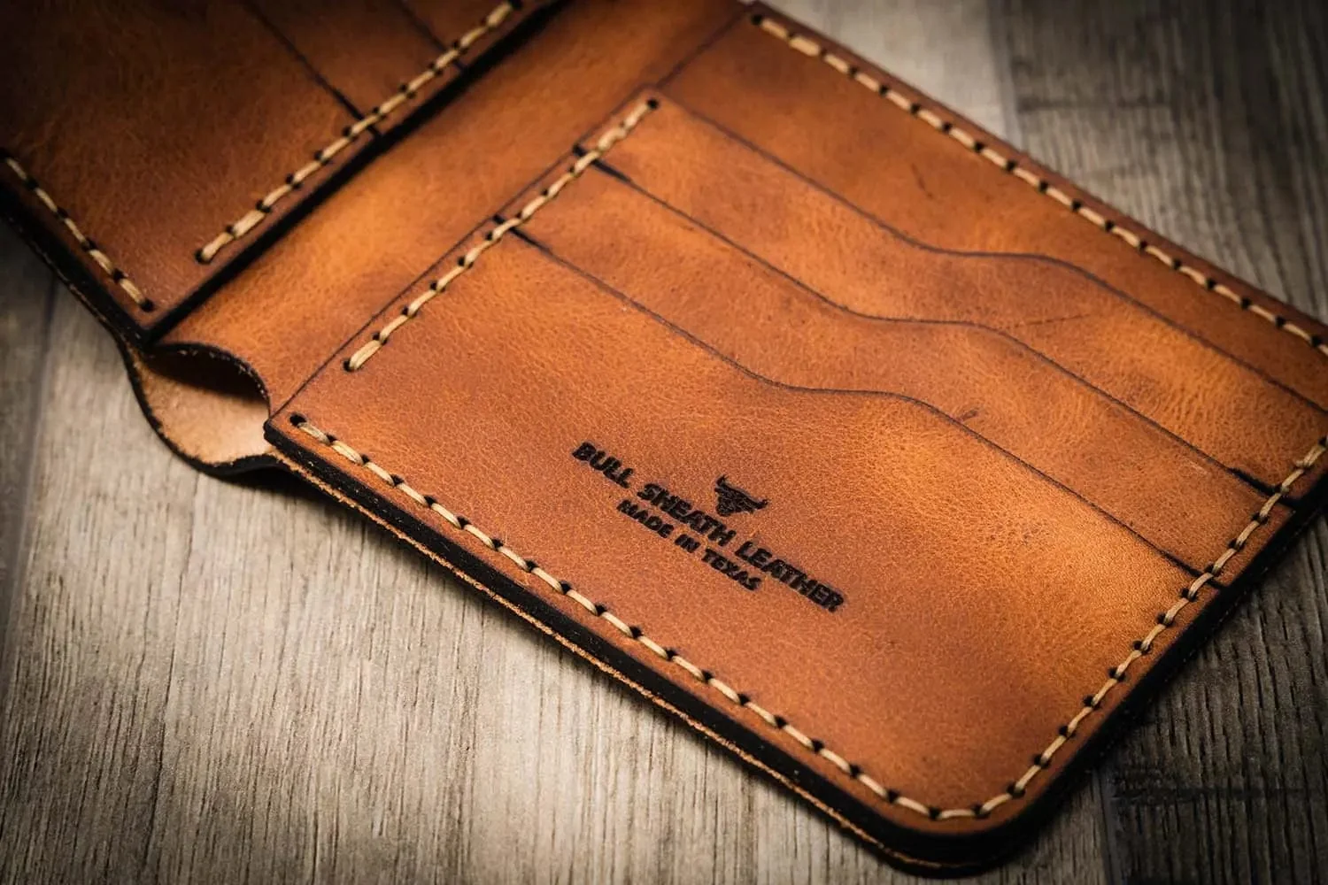 Bull Sheath Leather Men's Big Bend Bifold Wallet - Image 18