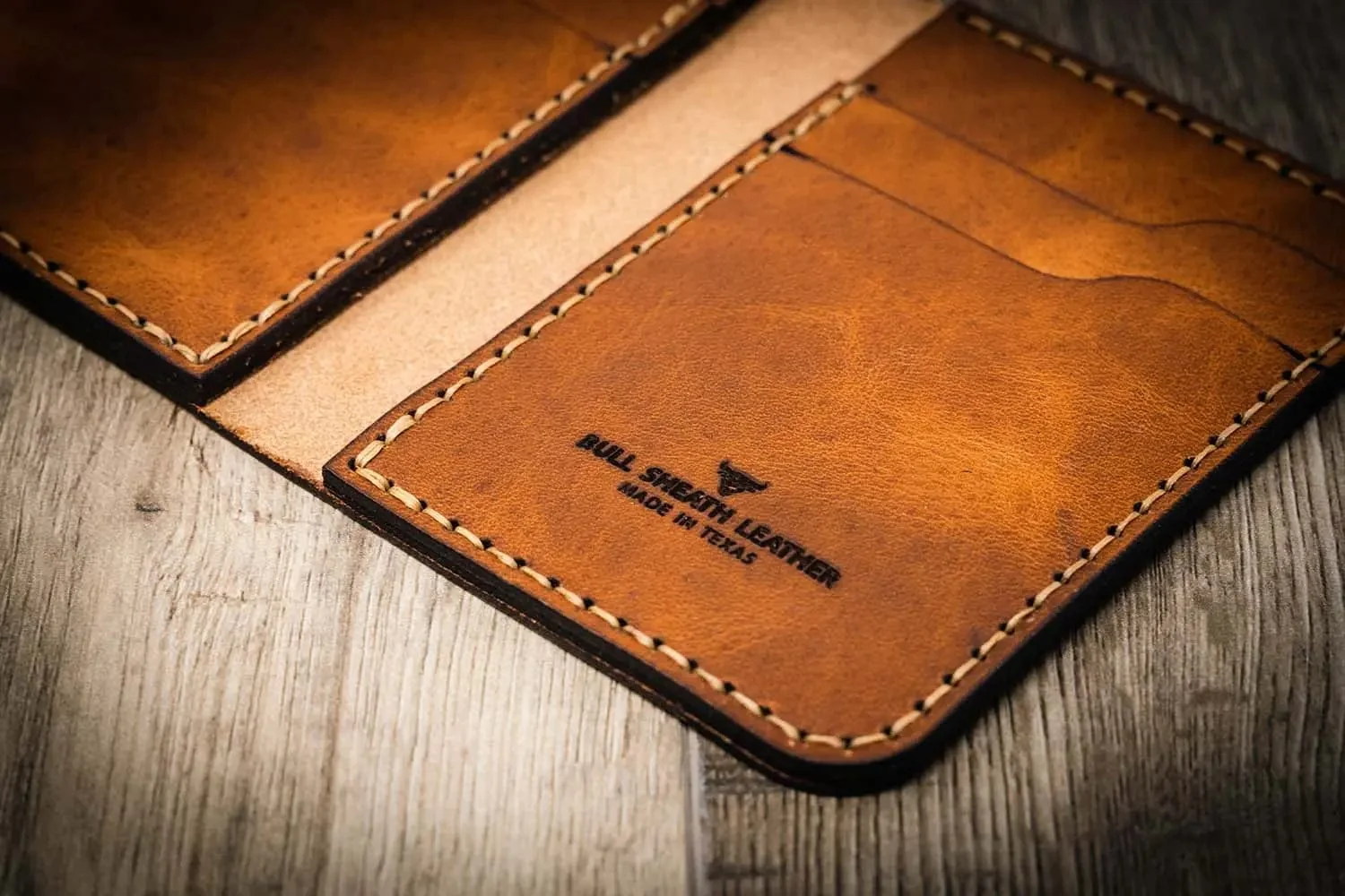 Bull Sheath Leather Men's Western Vertical Wallet - Image 13