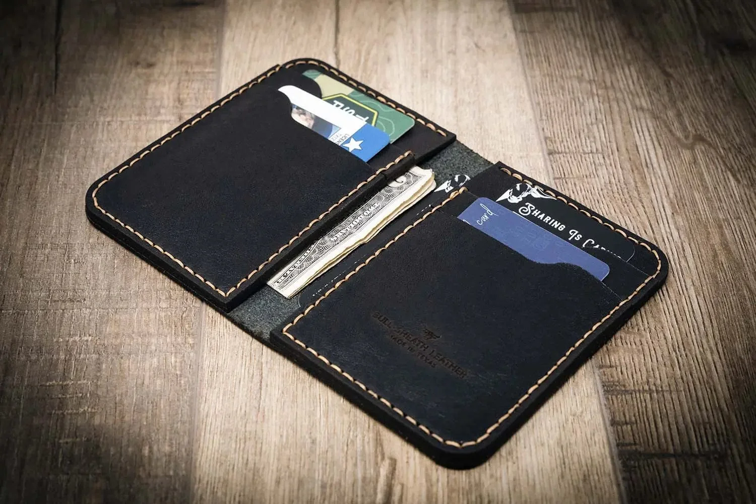 Bull Sheath Leather Men's Western Vertical Wallet - Image 16