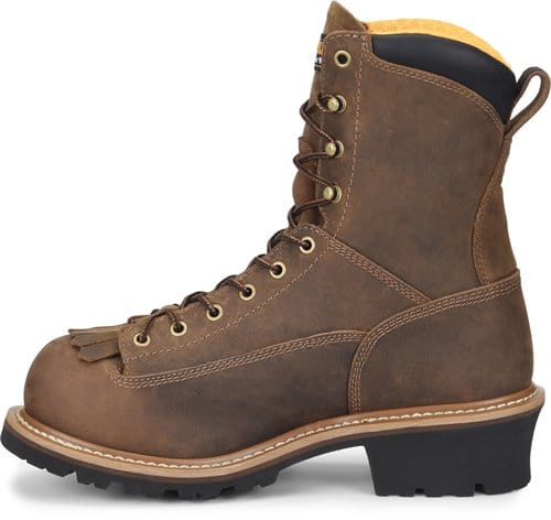 Carolina Men's 8" Lace to Toe Waterproof Composite Toe Logger Work Boots CA9828 - Image 4
