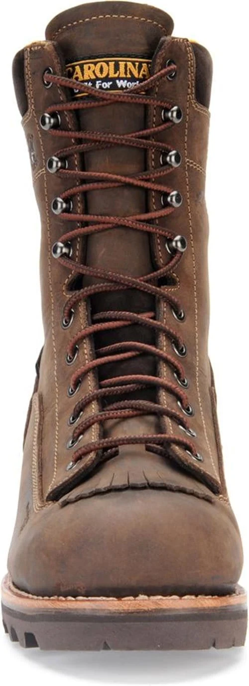 Carolina Men's 8" Waterproof Birch Logger Work Boots CA7022 - Image 6