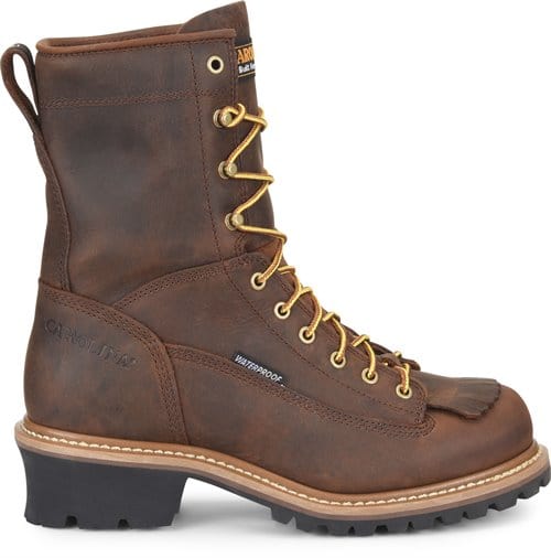 Carolina Men's 8" Waterproof Lace To Toe Logger Work Boots CA8824 - Image 2