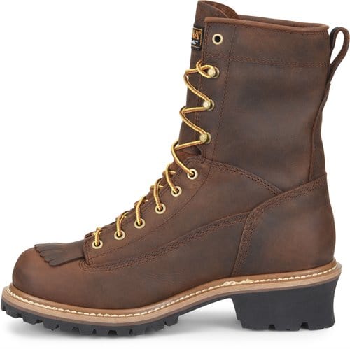 Carolina Men's 8" Waterproof Lace To Toe Logger Work Boots CA8824 - Image 4