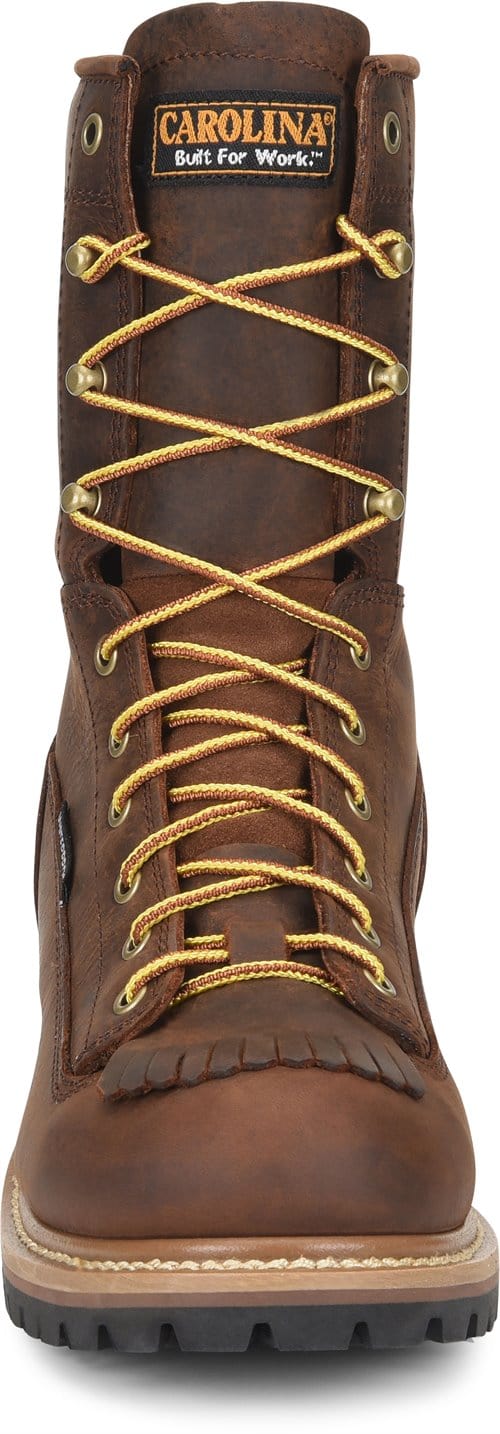 Carolina Men's 8" Waterproof Lace To Toe Logger Work Boots CA8824 - Image 6