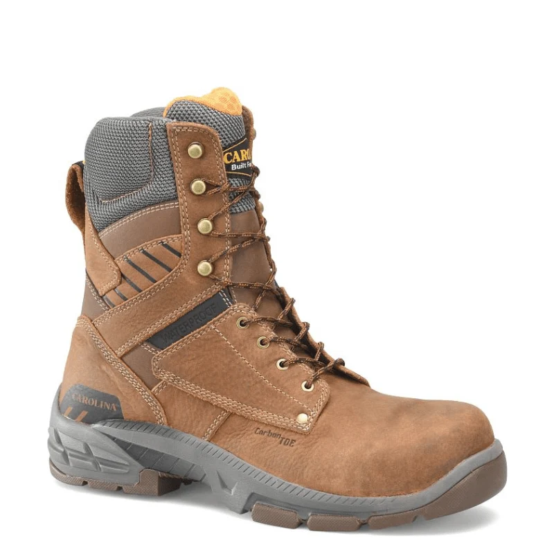 Carolina Men's Bruno Hi Brown Waterproof Composite Toe Work Boots CA5543