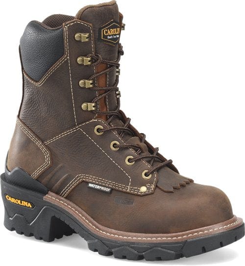 Carolina Men's Cardinal 8" Waterproof Comp Toe Logger Work Boots CA7837