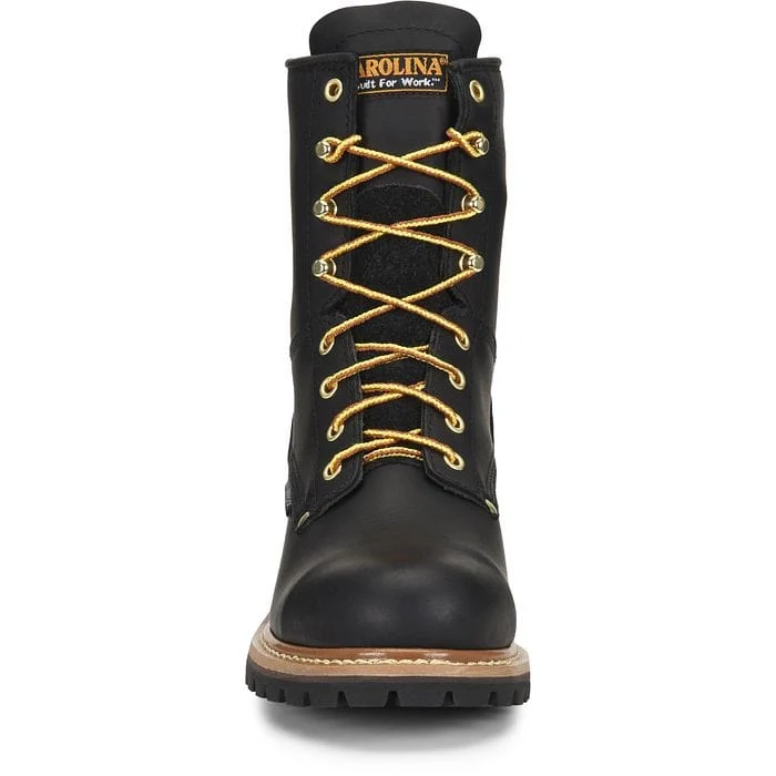 Carolina Men's Elm Black Waterproof Steel Toe Logger Boots CA9823 - Image 5