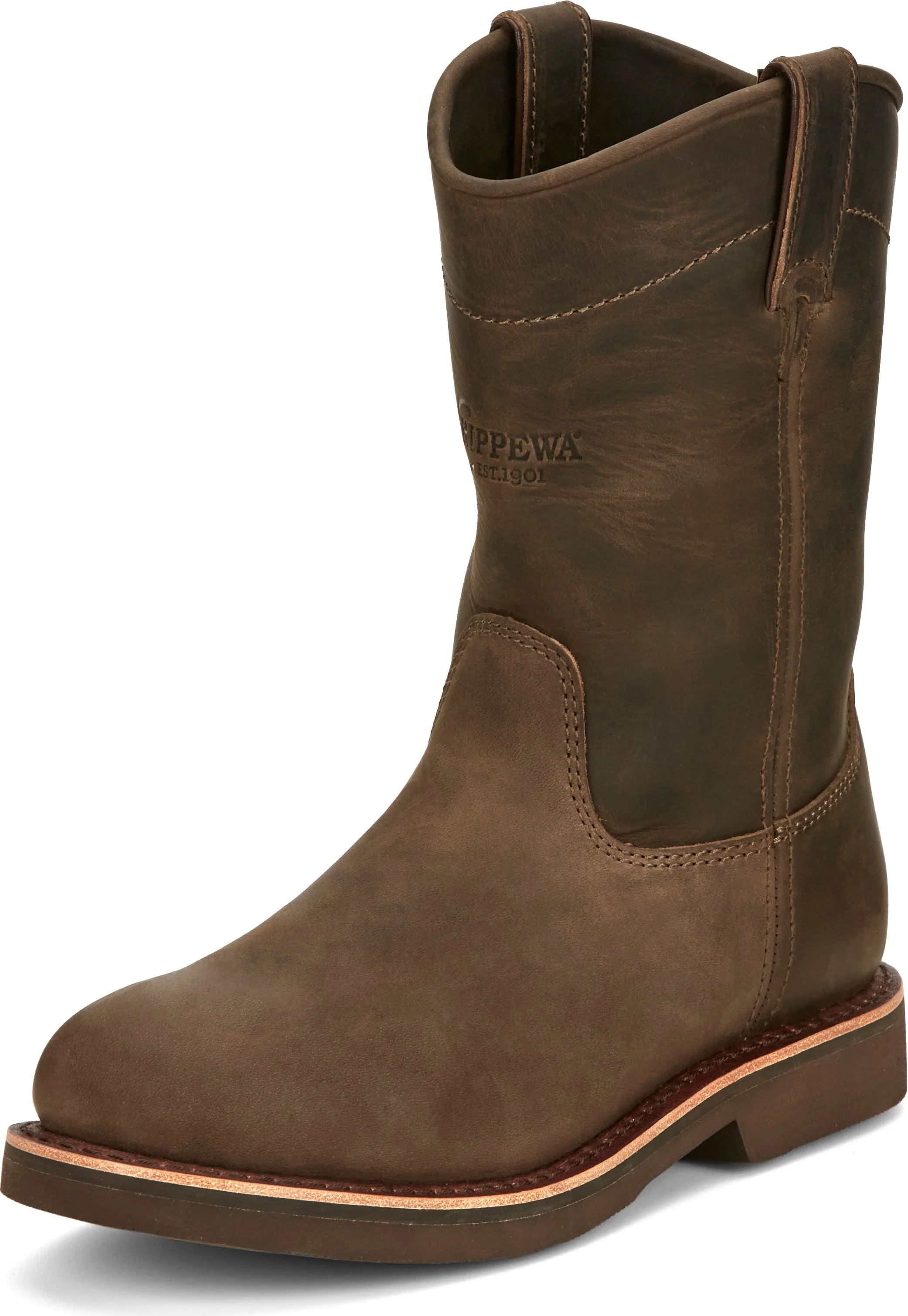 Chippewa Men's Classic 2.0 Brown Round Toe Western Boots NC2075 - Image 2