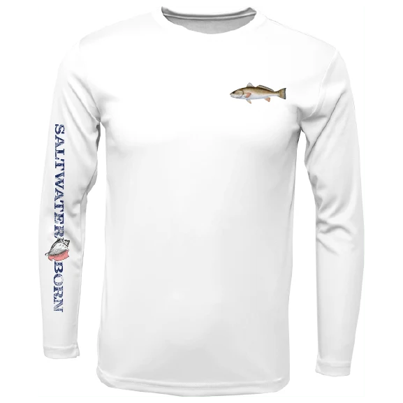 Clean Redfish Long Sleeve UPF 50+ Dry-Fit Shirt