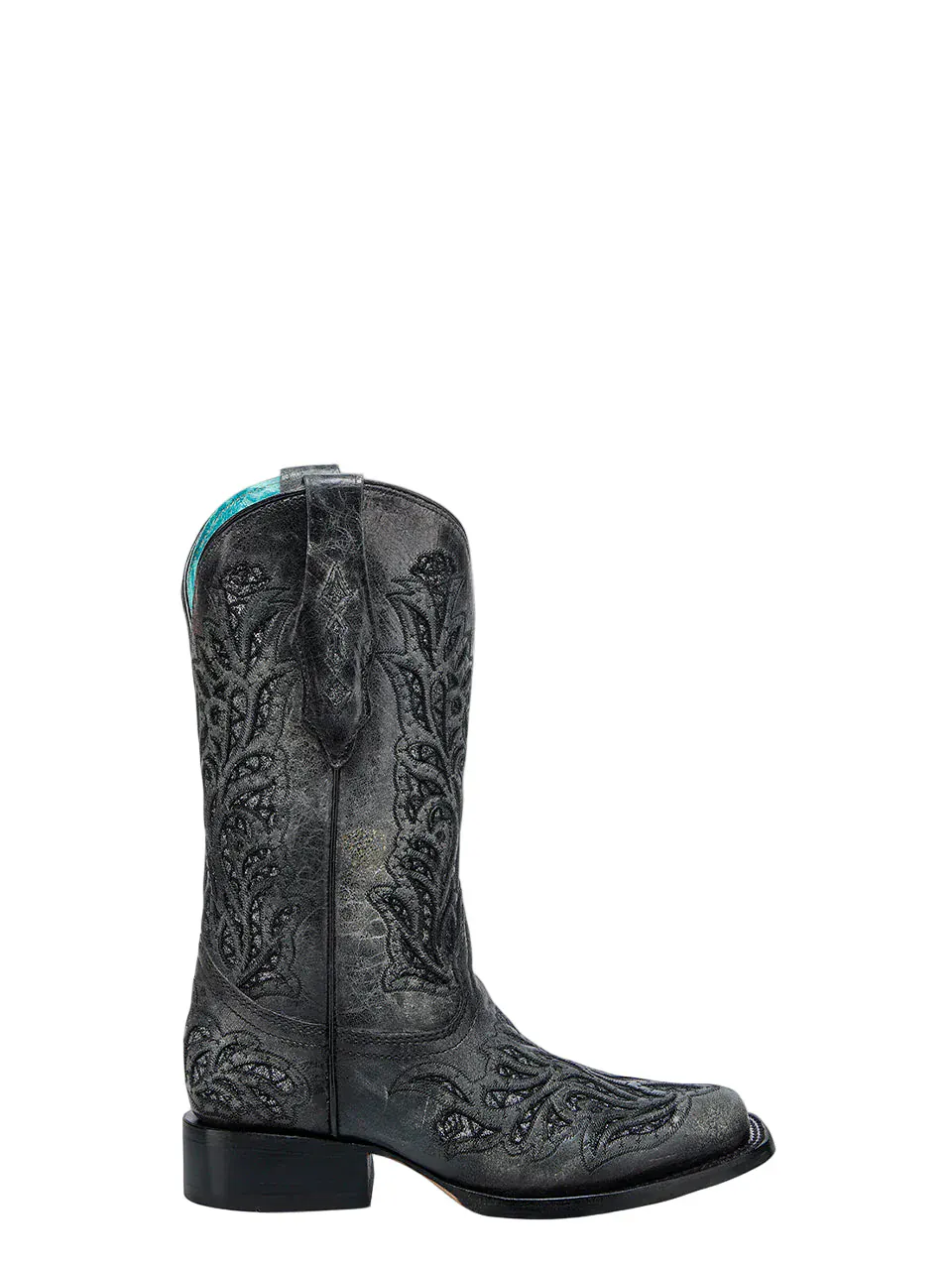 Corral Women's Black Embroidery Square Toe Cowgirl Boot A4876 - Image 2