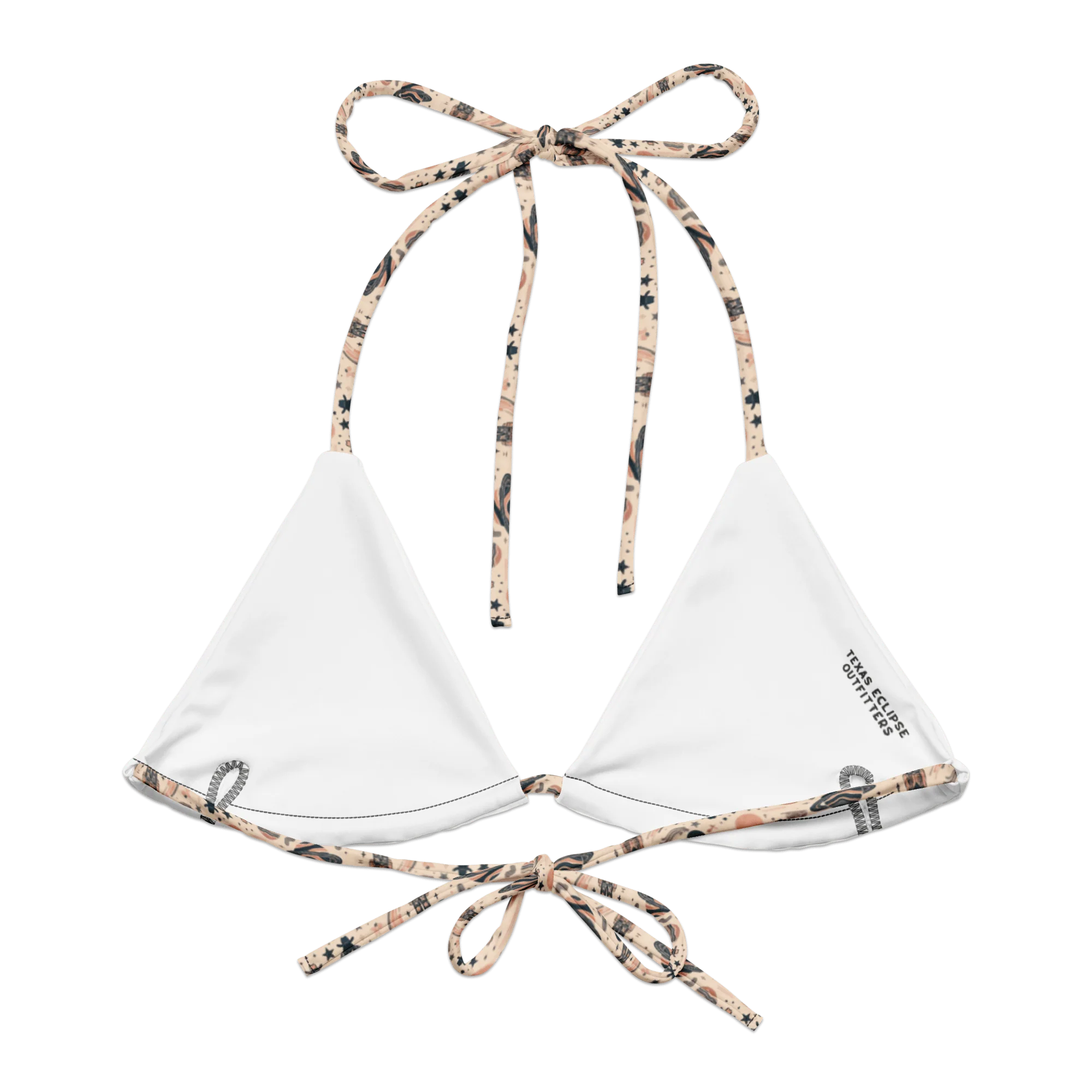 Cosmic Wrangler: Western Space Cowboy String Bikini Top - Image 2