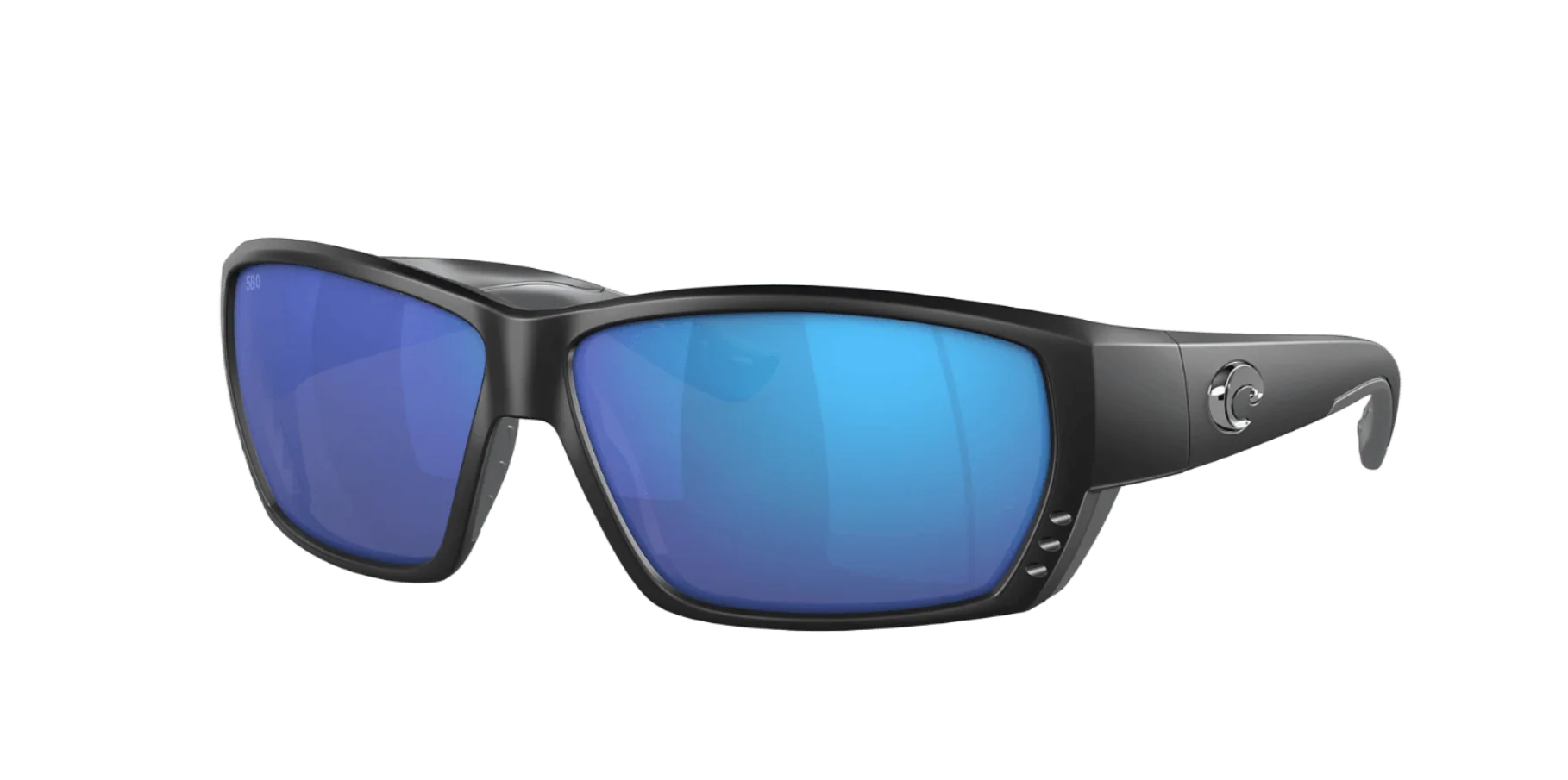 Cost Del Mar Tuna Alley Matte Black/Blue Mirror Sunglasses