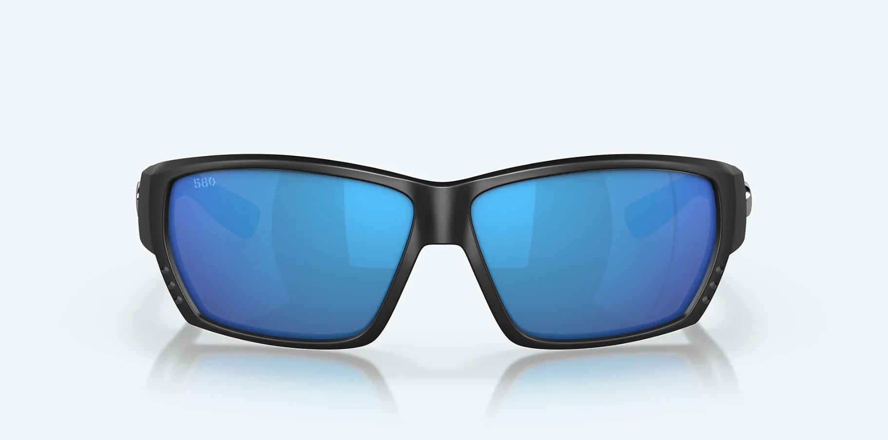 Cost Del Mar Tuna Alley Matte Black/Blue Mirror Sunglasses - Image 6