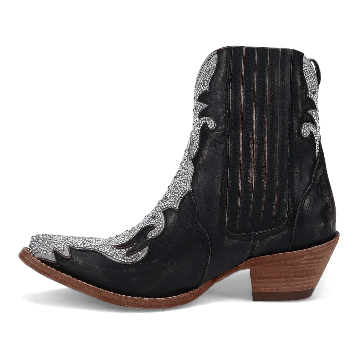 Dan Post Women's Black Crystal Leather Bootie DP5125 - Image 3