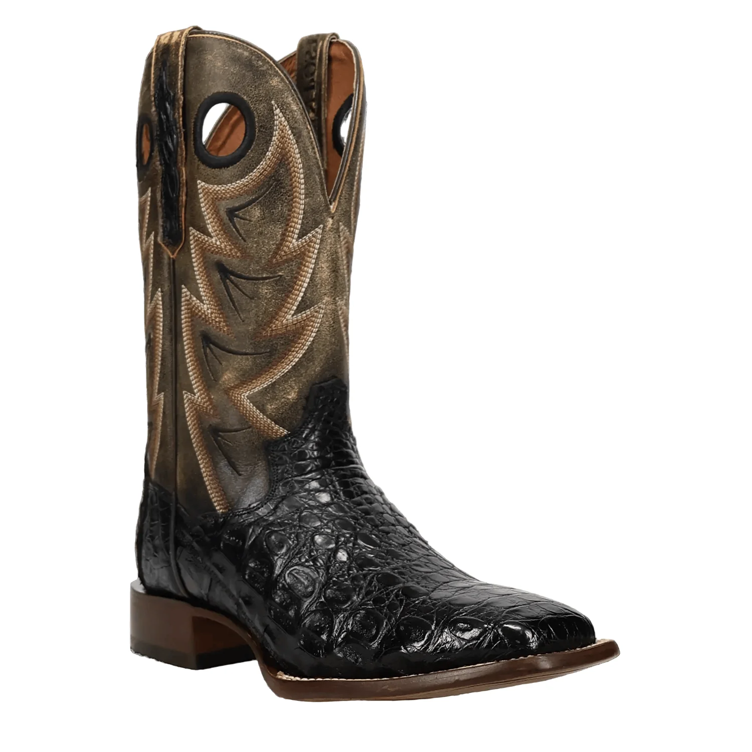 Dan Post Men's Black Marsh Caiman Exotic Western Boots DP5240