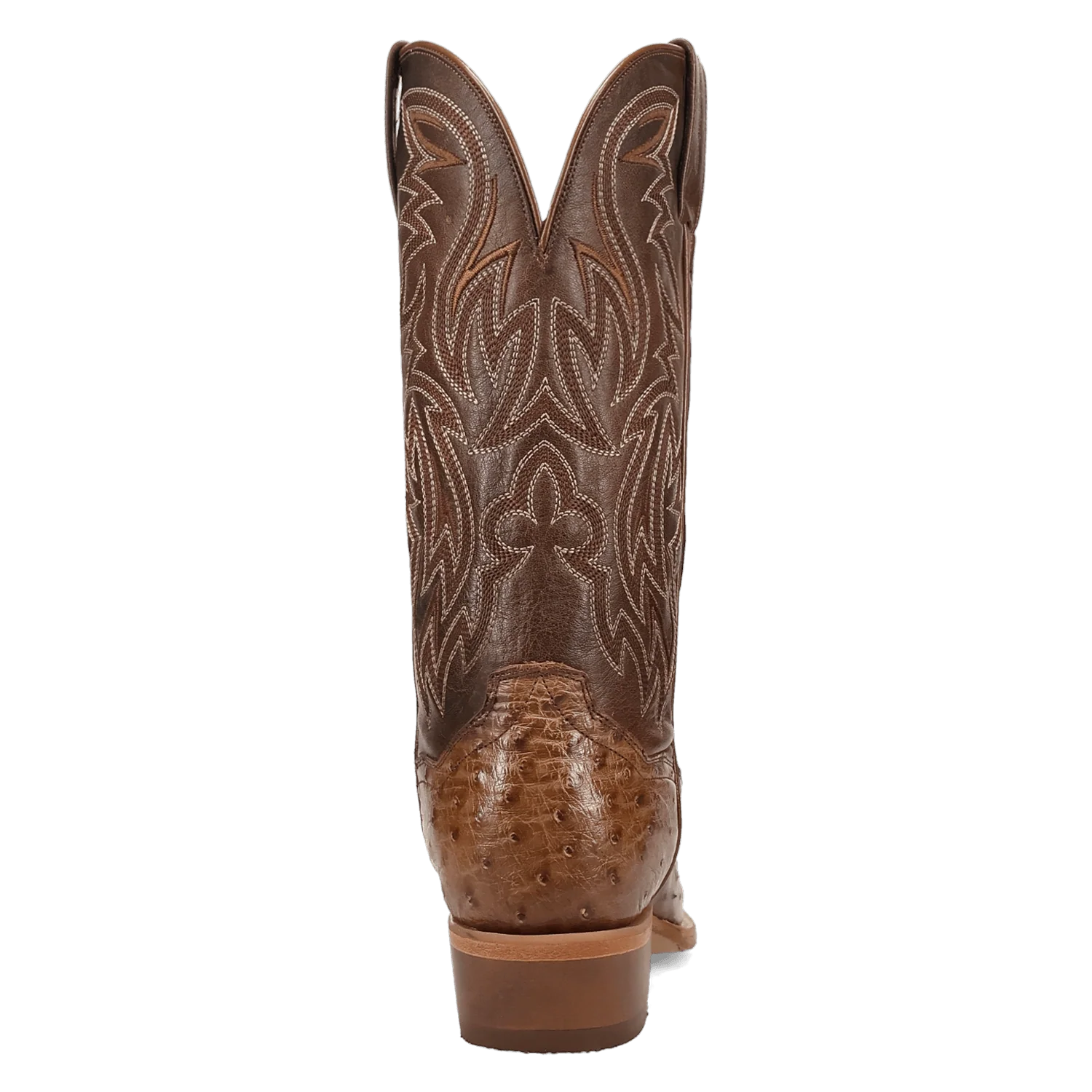 Dan Post Men's Brown Gauge Full Quill Ostrich Exotic Western Boots DP7130 - Image 4