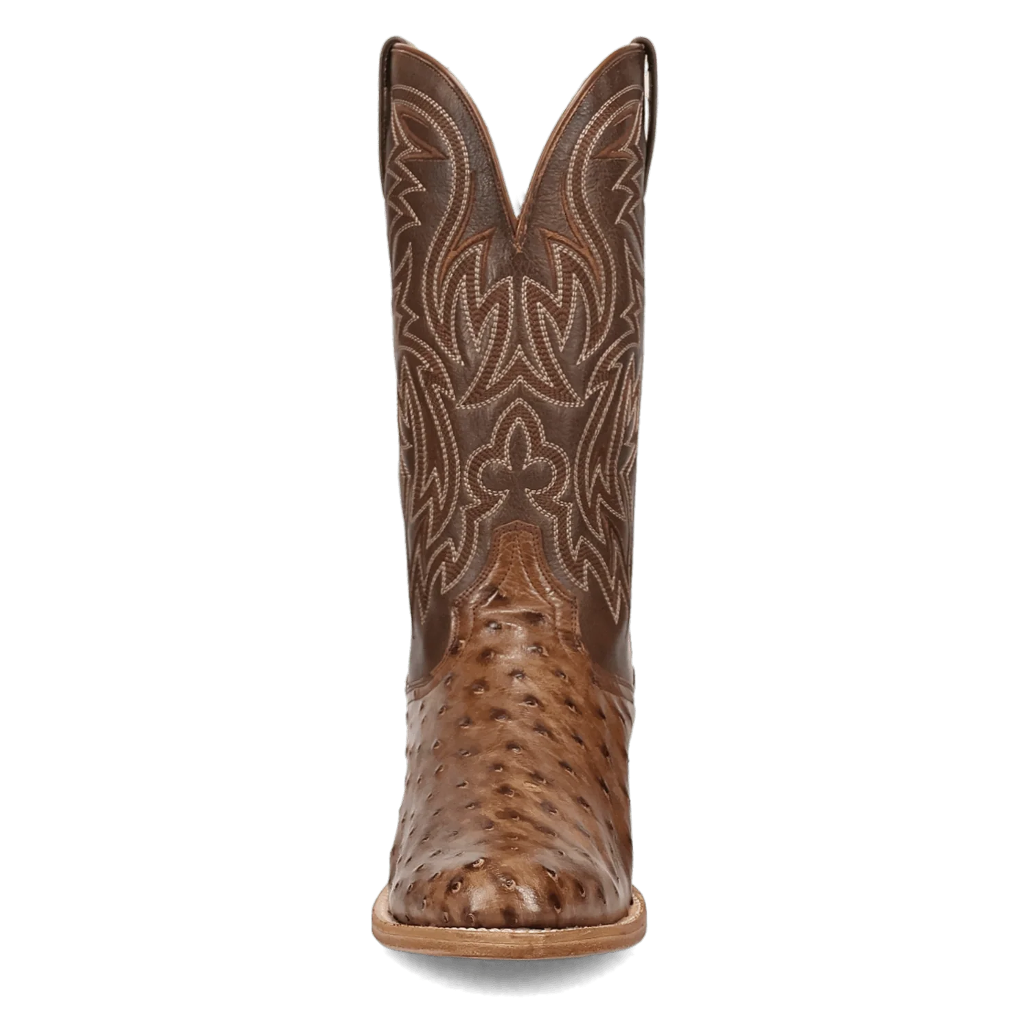 Dan Post Men's Brown Gauge Full Quill Ostrich Exotic Western Boots DP7130 - Image 5