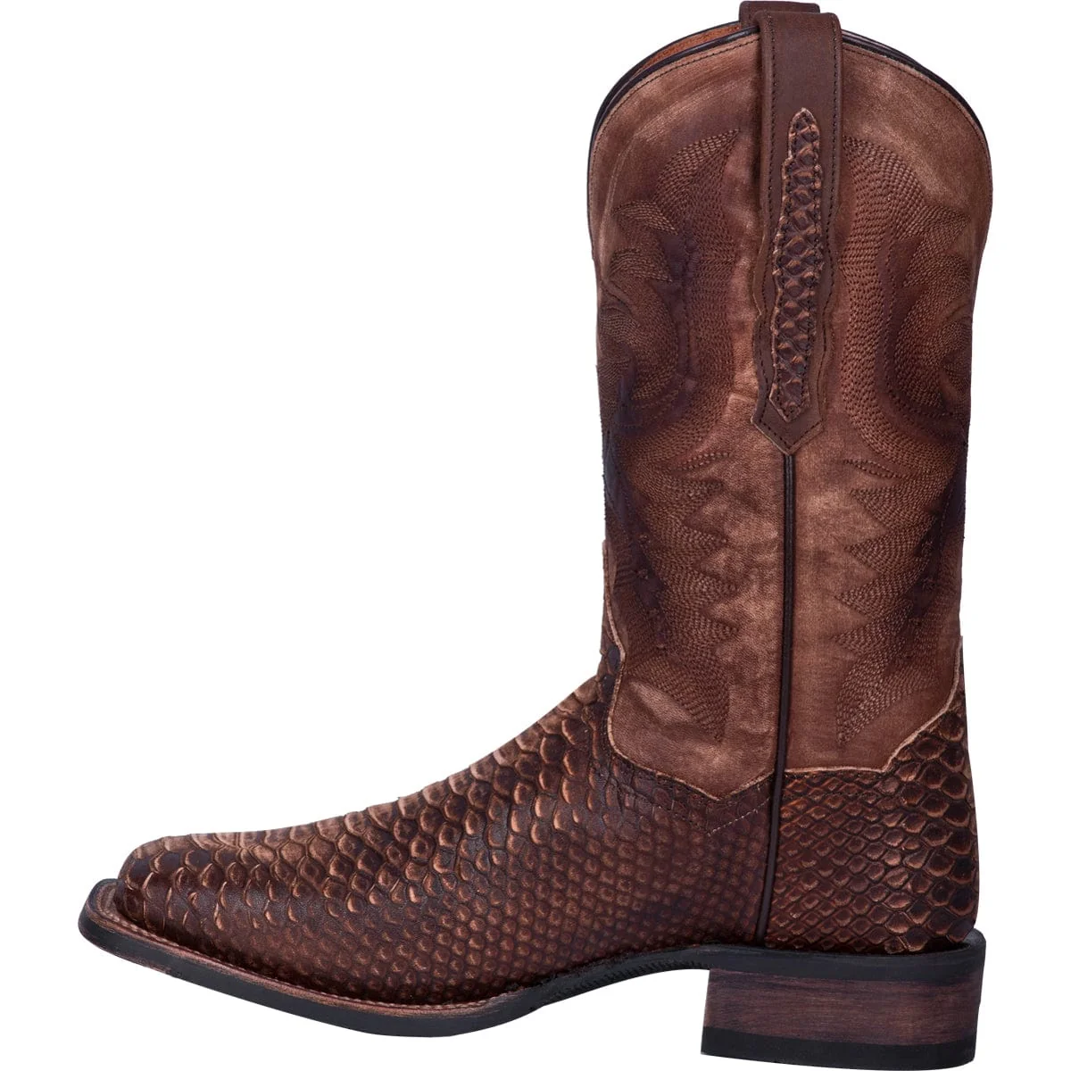 Dan Post Men's KA Python Print Brown Leather Western Boots DP4526 - Image 3